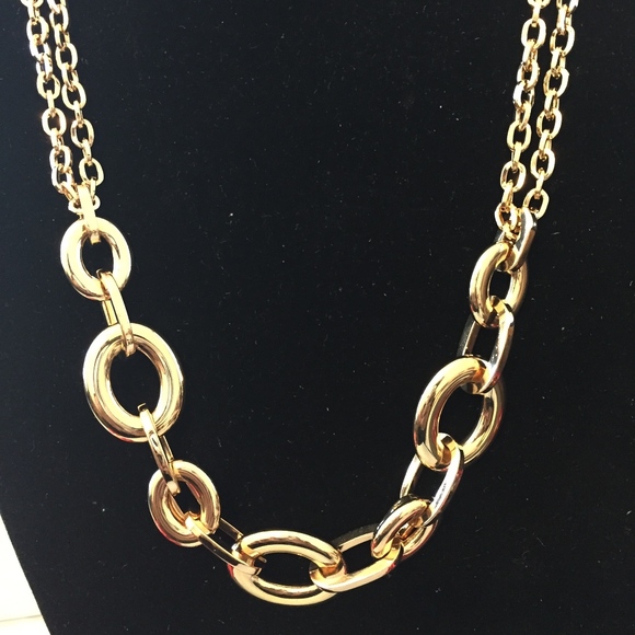 Beautiful brand new Italian Fancy Cable link necklace 18k Gold/Bro - Picture 3 of 7